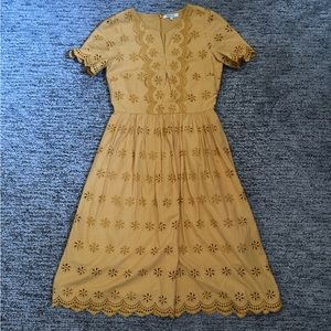 Madewell Midi Scallop Dress